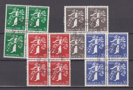 CH n° 228z - 231 bloc de 4 oblitérés 153.--
