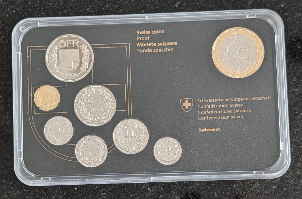 Tutti le monete: Münzsatz Schweiz 2026 pp – Nuovo e nell'imballaggio originale da Arch venduto da coinsandmore 2