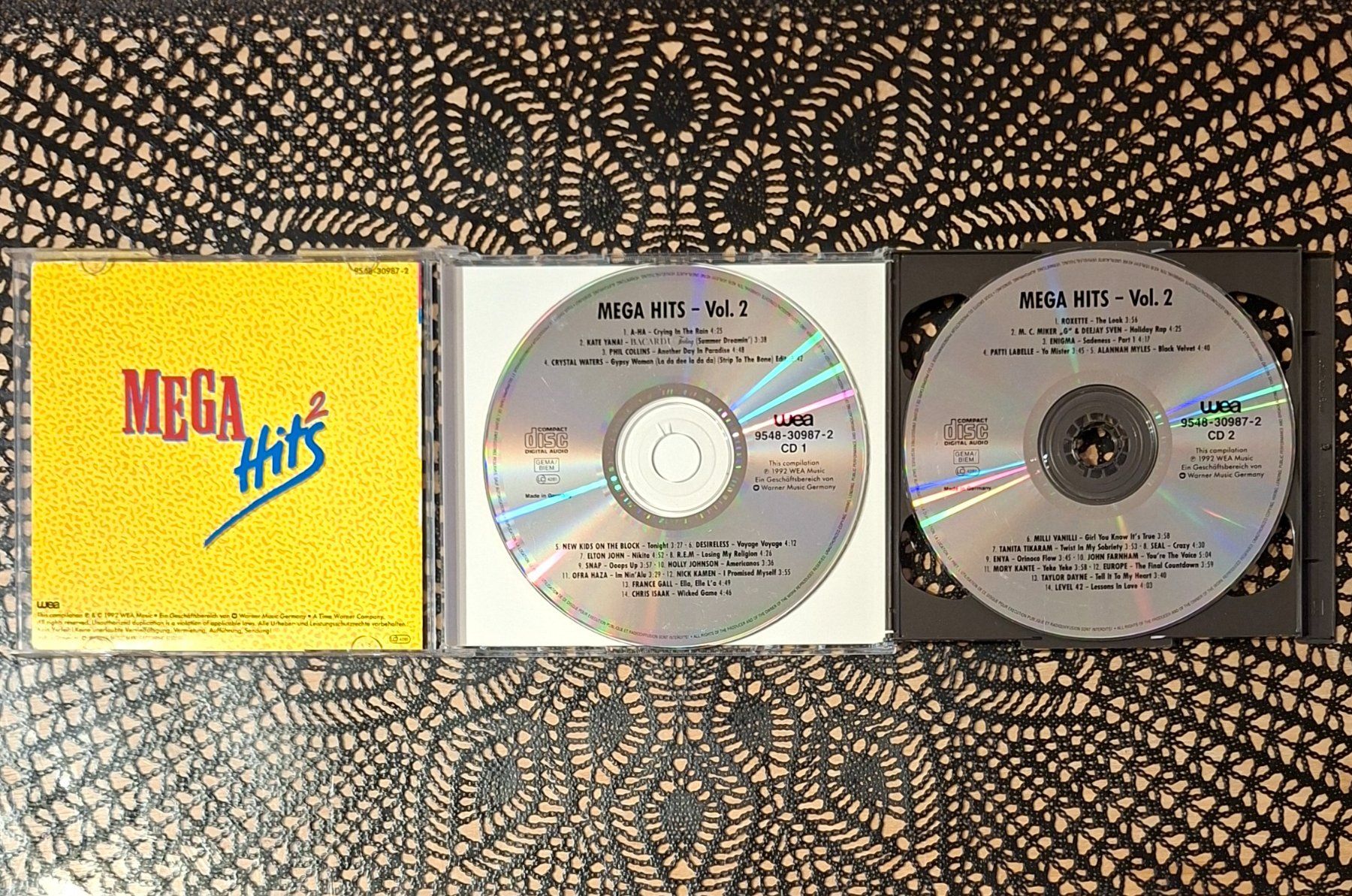CD: Mega Hits 2, 2CD Pop Hit Compilation Sampler 1992 – Usato da Schönenberg TG venduto da breiti12 2