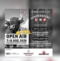 Genderbüebu Open Air 7.+8. Aug. 2026 Naters, 1x 2-Tagespass