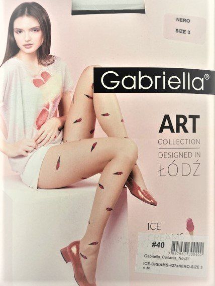 Calze & Collant: Strumpfhose Gabriella Art Ice Creams – Nuovo e nell'imballaggio originale da Menziken venduto da chianti10