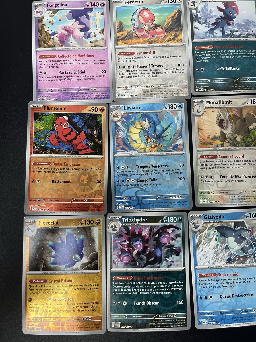 Pokémon Cartes à collectionner: 13 carte Pokémon Rare Reverse EV Évolution à Paldea FR – Neuf (Voir description) à Les Avanchets par lunedeneige.shop 1
