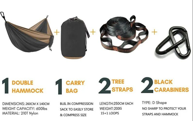 Hängematten: Outdoor Hängematte 260 x 140 cm – Neu und originalverpackt aus Châtelaine von topshop.switzerland 7
