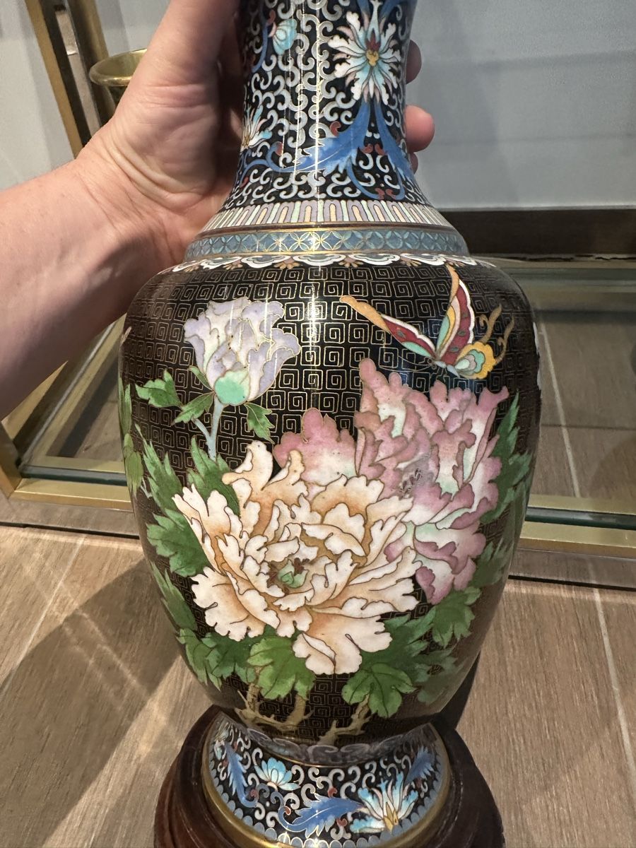 Vasi & Recipienti: Tryptique de vases chinois en cloisonné – Usato da Bellevue venduto da bordeaux075cl 3