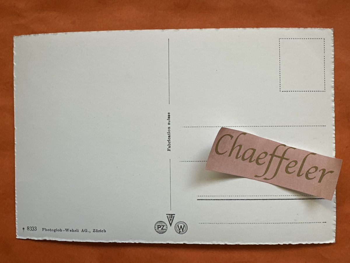 Cartes postales: Gunten.  Hotel Bellevue mit Niesen – D'occasion à Zürich par Chaeffeler 1
