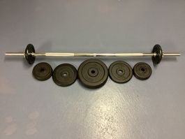 Langhantel Set 26 kg, kaum gebraucht / neuwertig