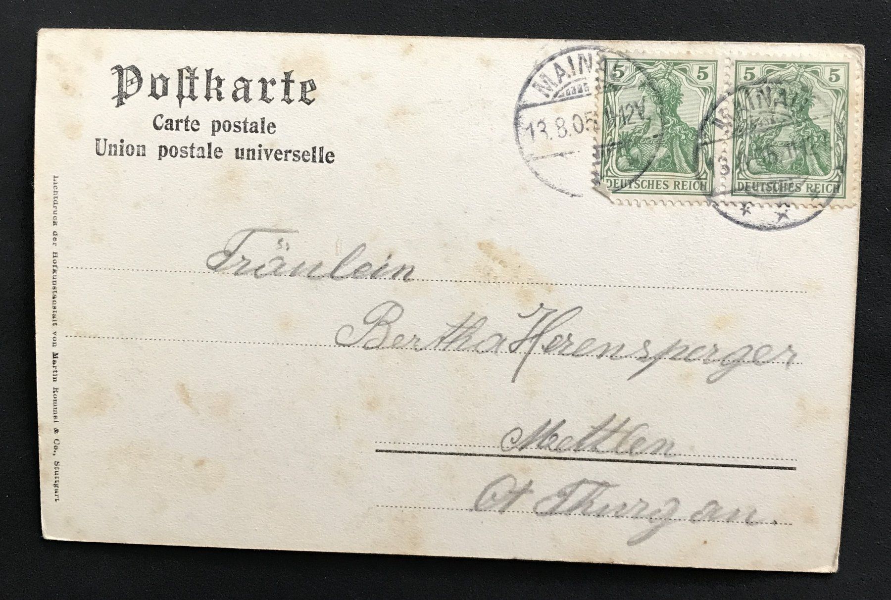 Cartoline postali: ALTE ANSICHTSKARTE ROSENGARTEN MAINAU – Usato da Ostermundigen venduto da wini63 1