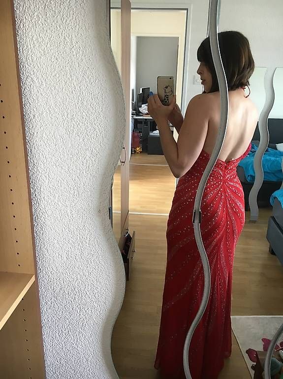 Vestiti: Abendkleid rot Gr.M – Usato da Rotkreuz venduto da Nitella 1