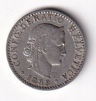 Schweiz 20 Rappen 1883