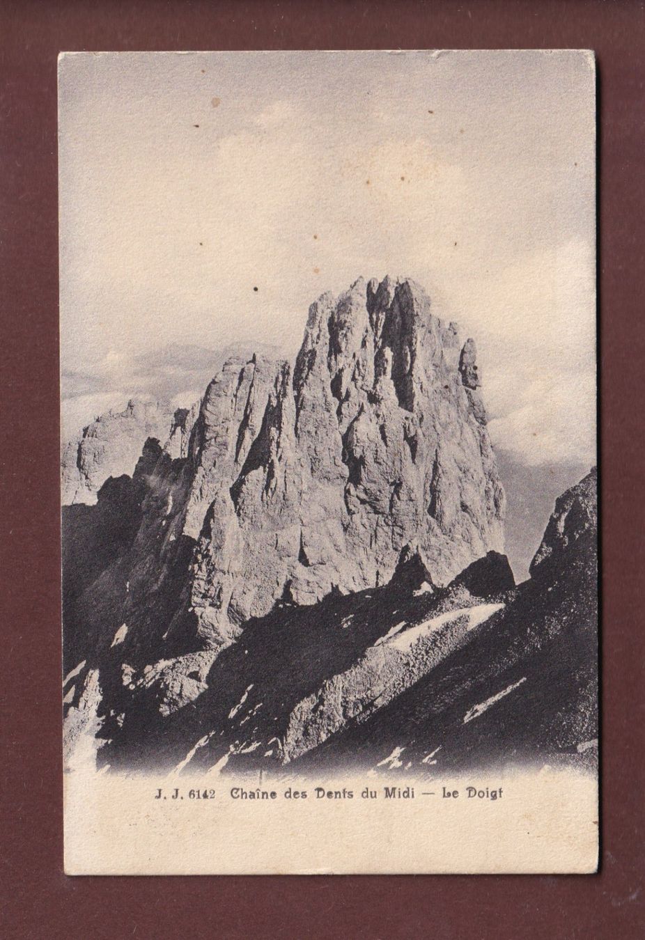 Cartoline postali: DENTS DU MIDI - Le Doigt - 1911 – Usato da Pully venduto da nicecards