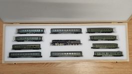 11-Teiliger SNCF Dampf-Schnellzug Ep. III, in Holzkassette