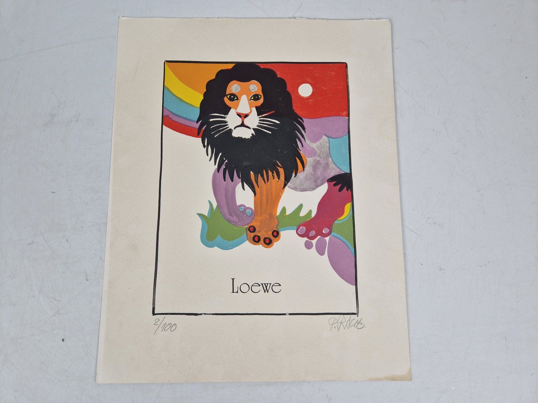 Posters & Illustrations: Kunstdruck "Sternzeichen Löwe" - gerahmt – D'occasion à Muhen par Restwert_Muhen 1