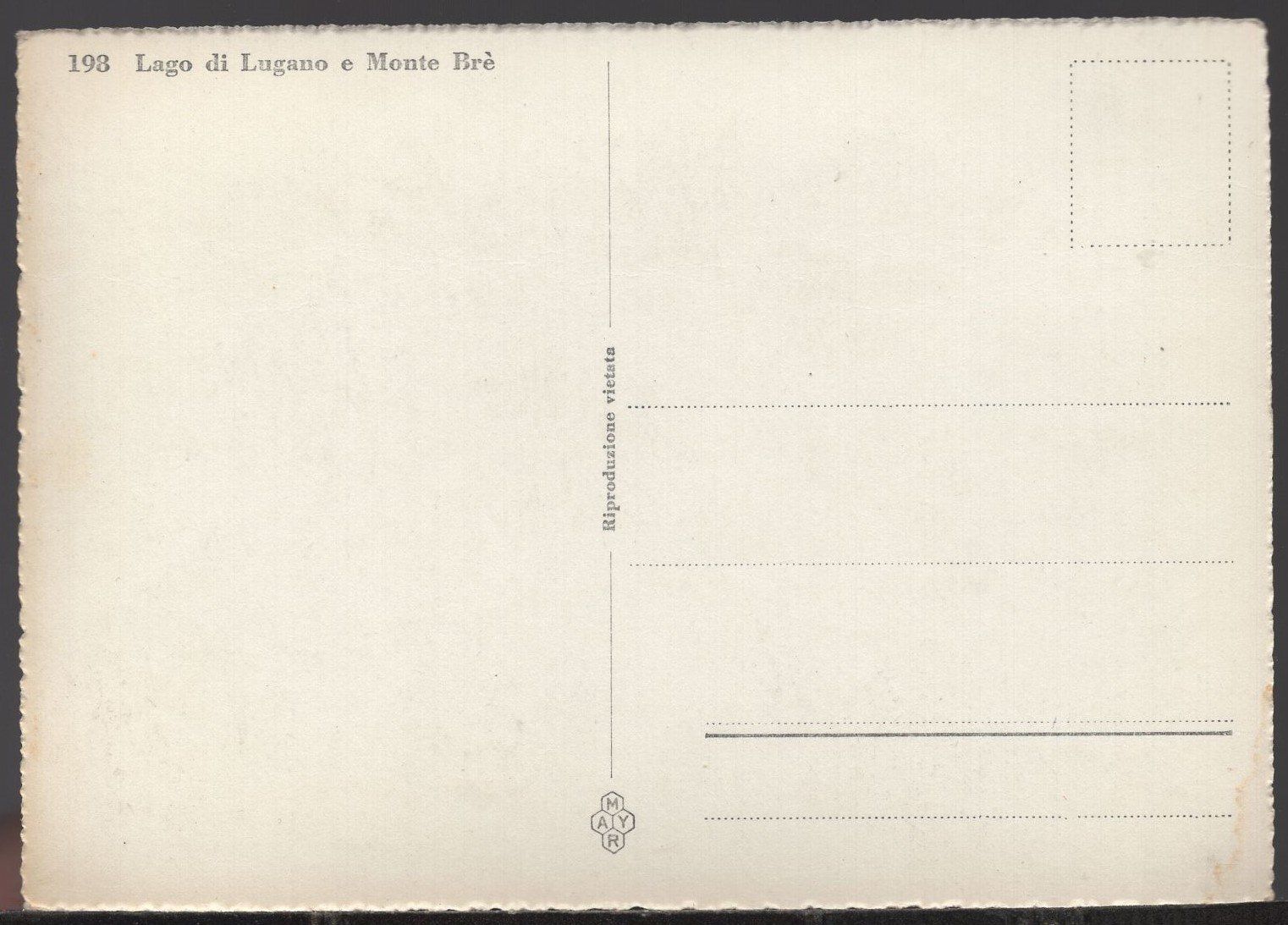 Cartoline postali: Lago di Lugano e Monte Brè – Usato da Aarau venduto da kufi44 1