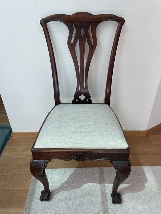 Chaise Ancienne Bois Sculpt