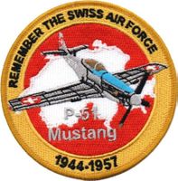 Patch P-51 Mustang Swiss Air Force 1944-1957
