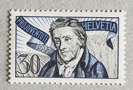 1721A) J44, Abart Fleck über 30, postfrisch