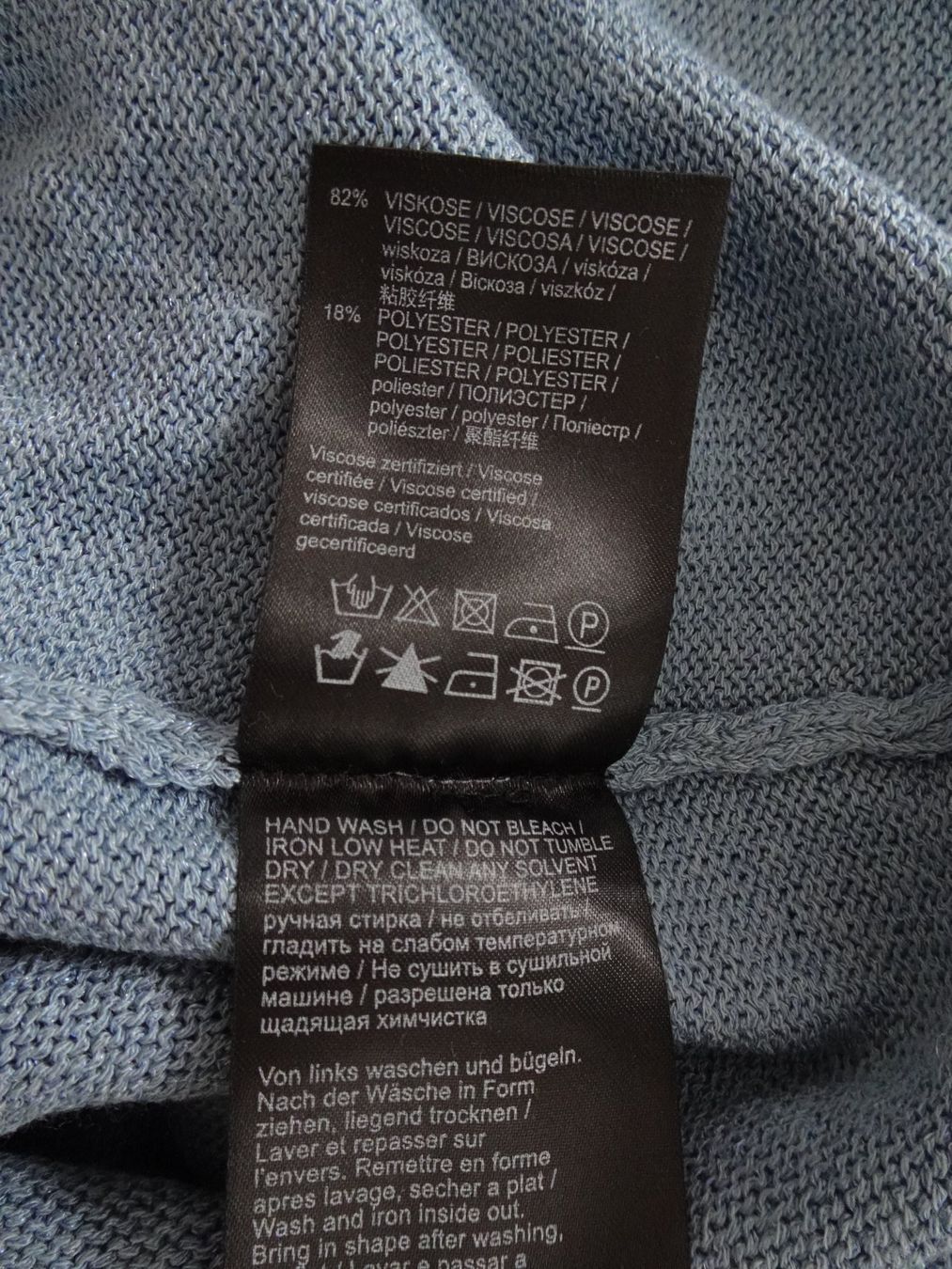 Luisa Cerano T-shirt: Luisa Cerano Strickshirt Shirt blau hellblau Gr 38 kurzarm – Usato da Winterthur venduto da blumeblau77 5