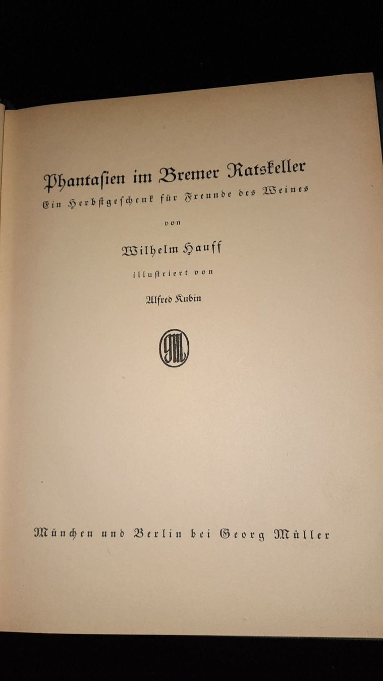 Libri: PHANTASIEN IM BREMER RATSKELLER – Usato da zürich venduto da gabab 2