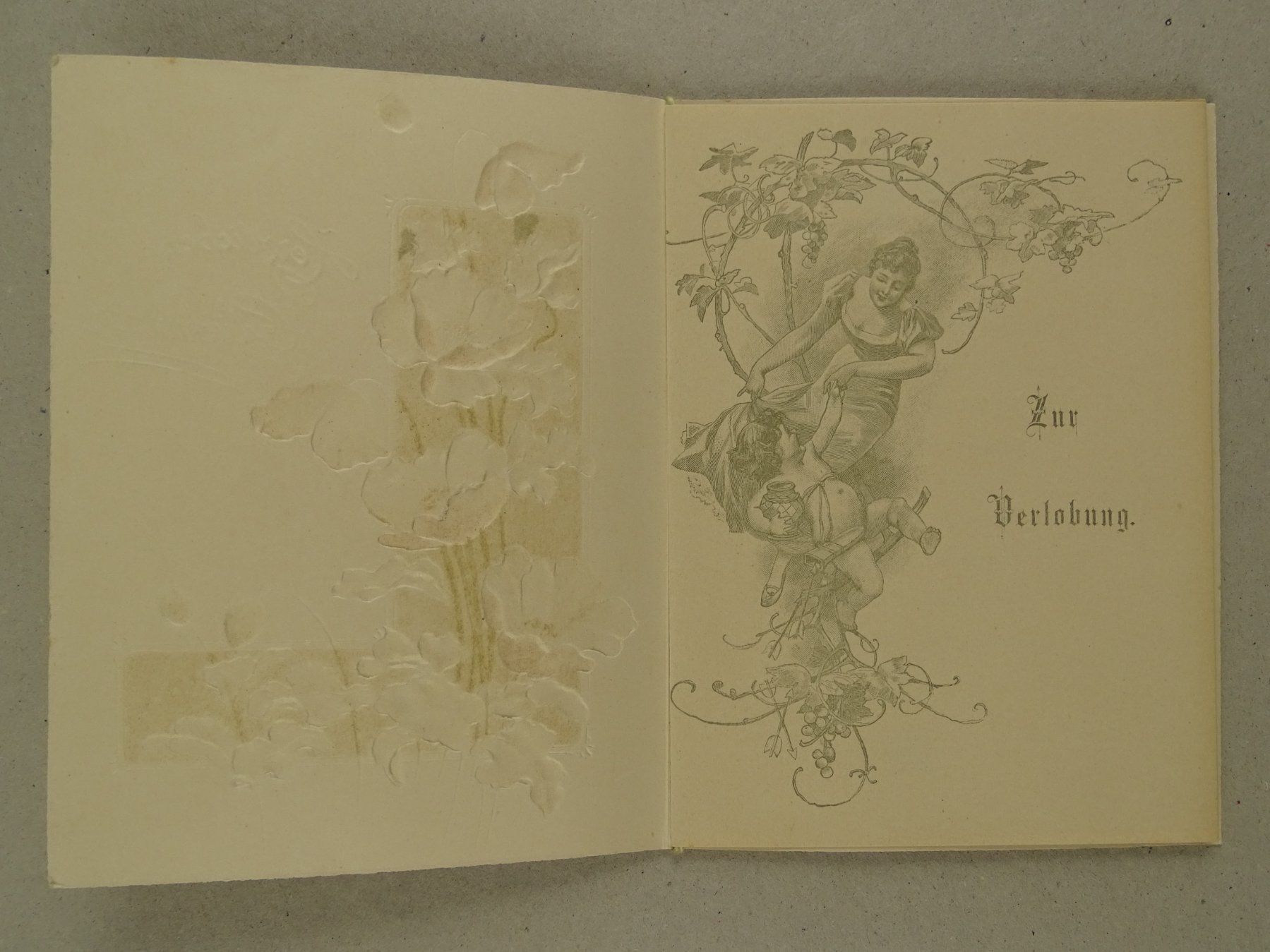 Karten: LOT 4 GLÜCKWUNSCHKARTEN UM 1900 – Gebraucht aus Grüningen von Kartensammler 7