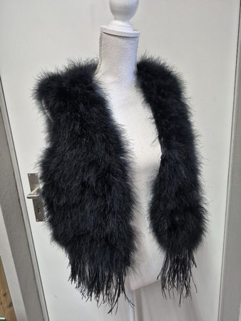 Avant Premiere Feder Gilet, Marabu, One Size, schwarz