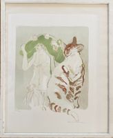Portmann Hannes  * Dame mit Katze *