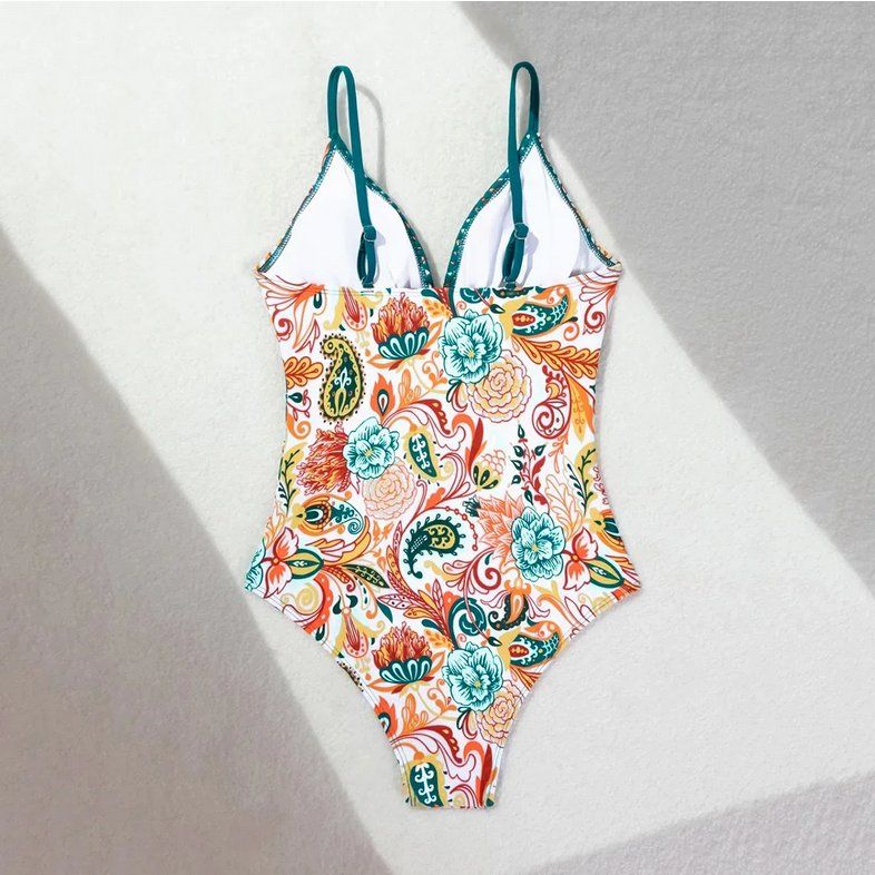 Costumi da bagno & Bikini: Badeanzug mit Vintage-Blumenmuster Patchwork - S M L XL – Nuovo e nell'imballaggio originale da Lausanne venduto da MONO-SELECTION 5
