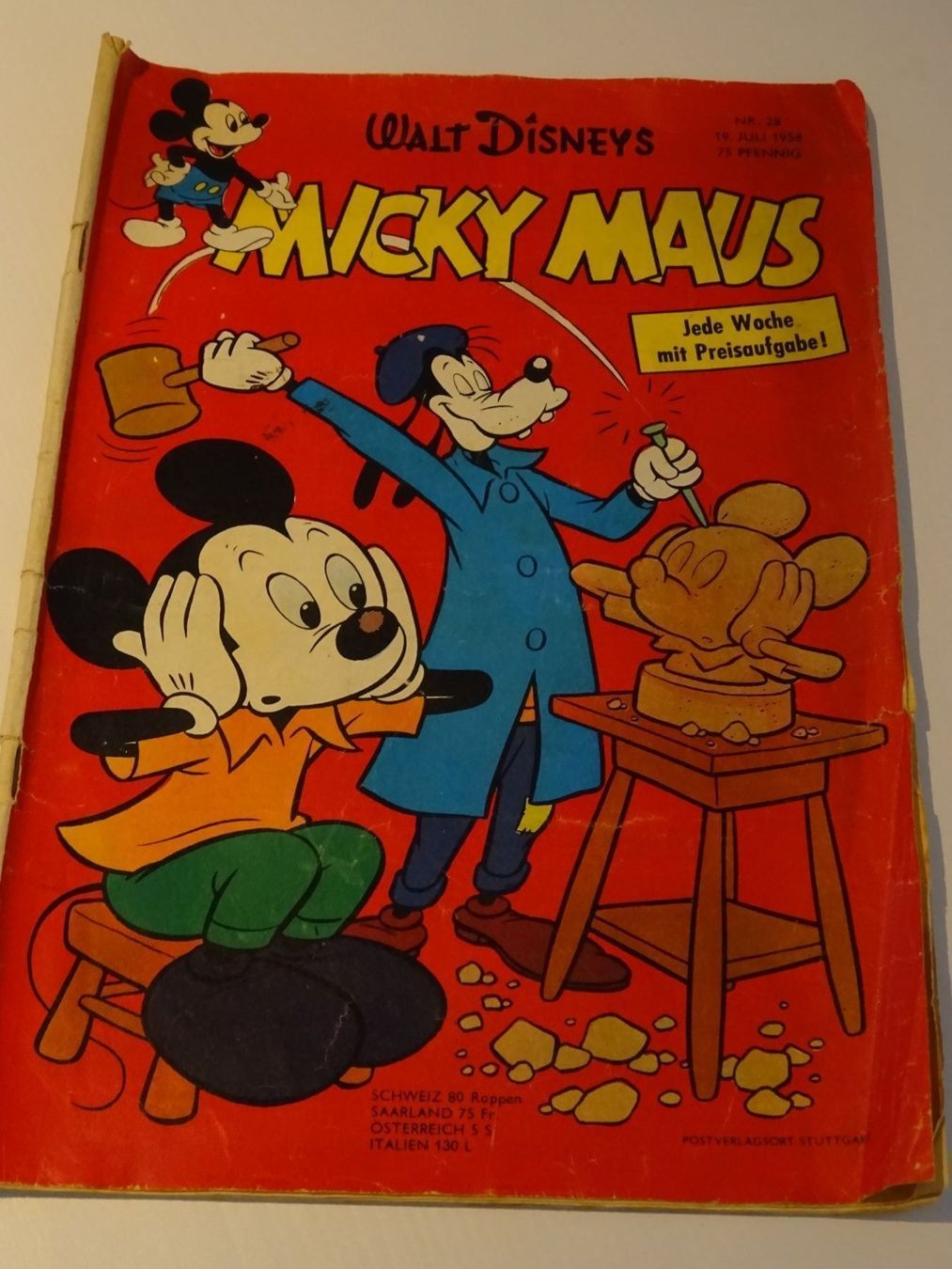 Fumetti: Mickey Mouse Heft Nr.28  19.Juli 1958 – Usato da Widnau venduto da Tityos