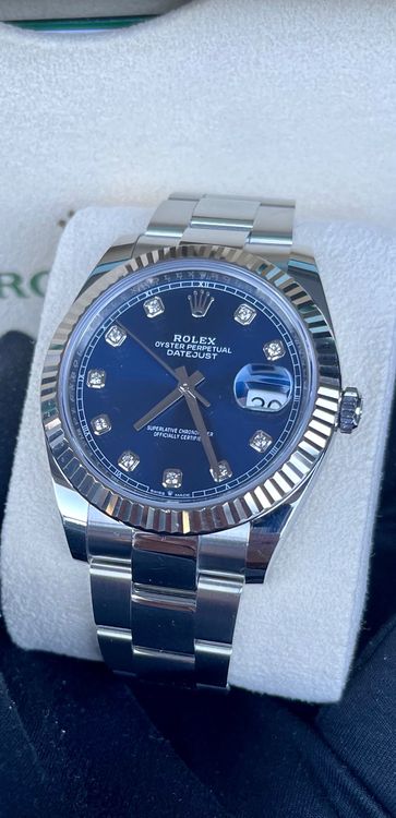 Rolex datejust 41 quadrante on sale blu