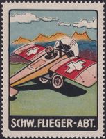 1917.1A (beim Start) Flugpost-Vignette, *, K: 80.-