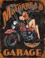Nostalgie Blechschild - MOTORHEAD GARAGE - 30 X 40 CM