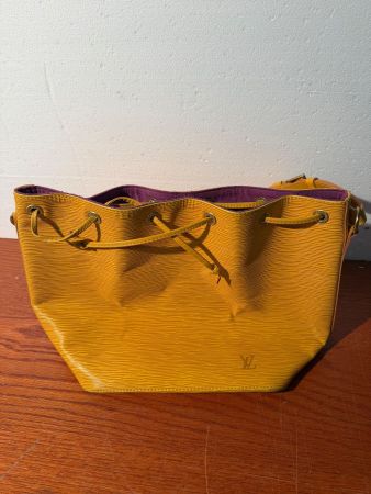 Sac seau Louis Vuitton Epi jaune occasion