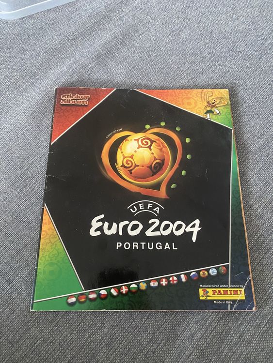 RARE MINI ALBUM PANINI PORTUGAL EURO 2004 + 1 BOITE 50 PAQUETS NEUF