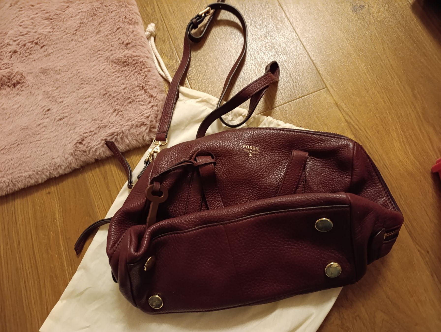 Fossil Borse da donna: Handtasche Fossil, dunkelrot – Usato da Silvaplana venduto da Suomi3101 9