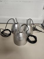 3 Deckenlampen, Industrie-Stil Metalllampen