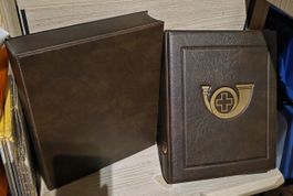 Briefmarkenalbum mit hülle und leere ihnhalt Plätter 15 stk