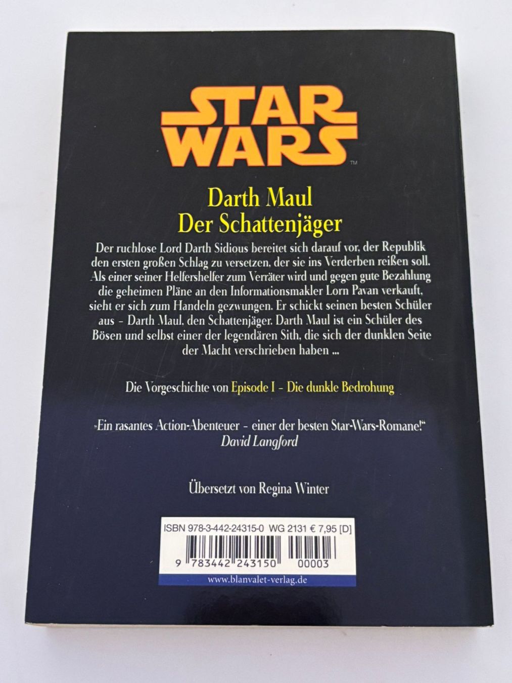 Libri: Star Wars: Der Schattenjäger (Buch) – Usato da Herisau venduto da Seyashop1 1