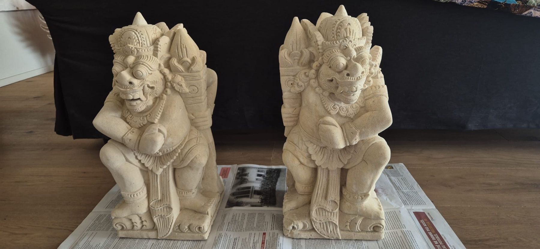 Sculptures & Statues: Paire de statues balinaises authentiques – D'occasion à La Neuveville par ste_rk86 1