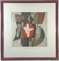 Franz Karl Opitz (1916-1998)  Abstrakte Komposition "Schweiz