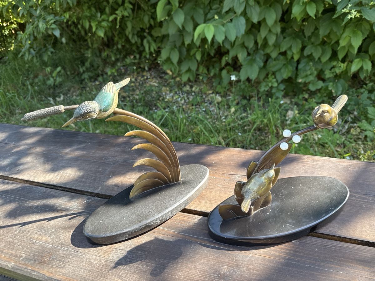 Sculptures & Statues: Deux sculptures d’oiseaux… E. Guy - Art déco - idée cadeau – D'occasion à Sergey par sylviegut