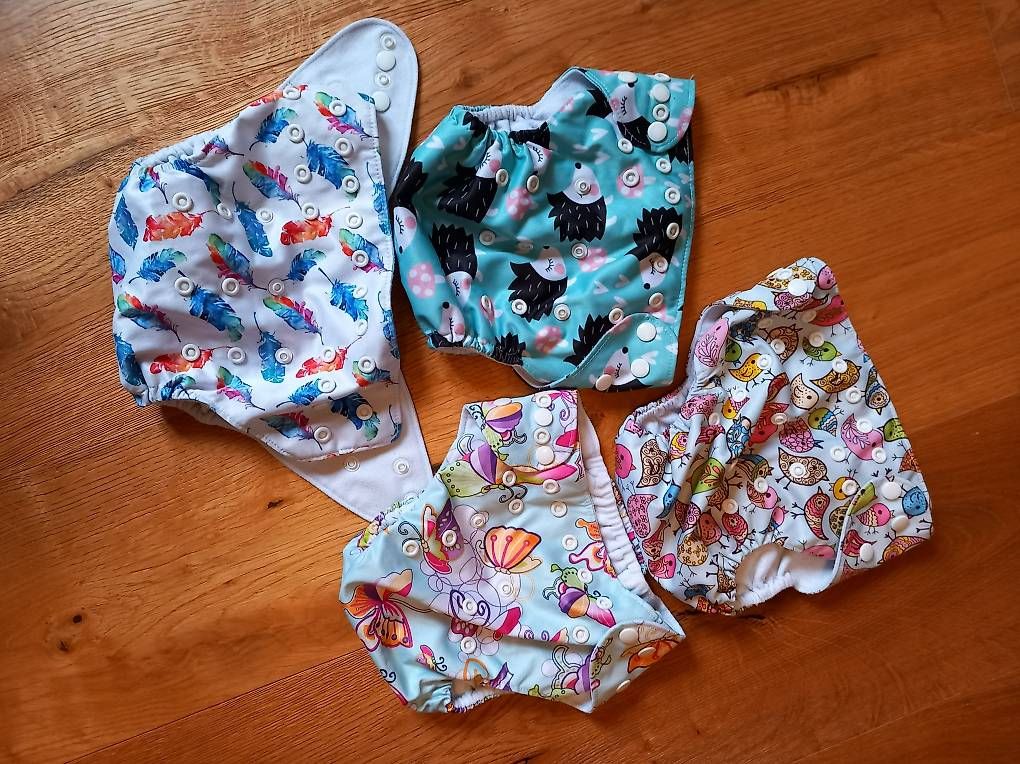 Secchi per pannolini & Pannolini: 4 x Pocketwindeln/Stoffwindeln – Usato da Herznach venduto da ann_jnm8