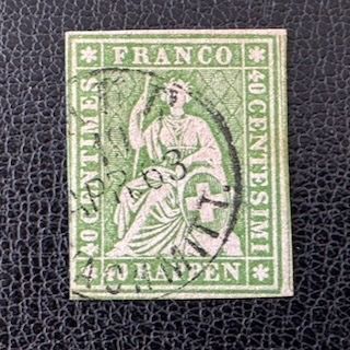 Alle Briefmarken: Strubel 26G/26B4, gestempelt – Gebraucht aus Stallikon von HILDECH1 1