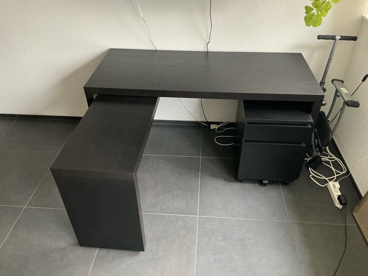 Ikea Schreibtische: Ikea Schreibtisch mit Korpus – Neu (gemäss Beschreibung) aus Langnau am Albis von  2