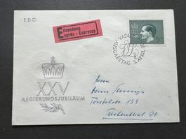 FDC Liechtenstein 1963   (M56)