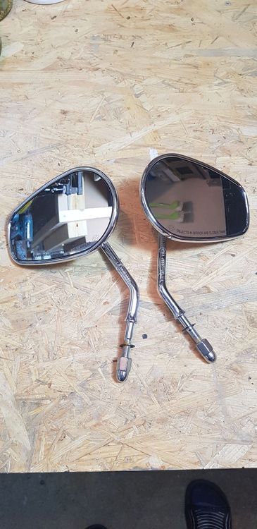 Spiegel | OEM Style | Schwarz | Lang || Konzipiert Für: Harley-Davidso