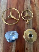 Kühlerfigur Mercedes Stern Set V+H/60er Jahre, Original