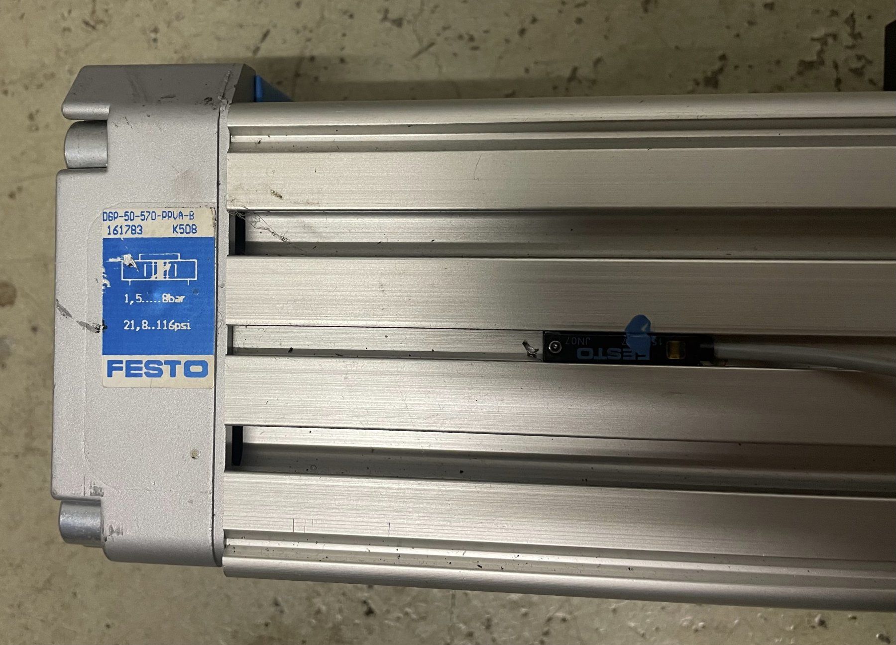 Festo Altro per industria metallurgica: Festo Pneumatik Linearantrieb DGP-50-570-PPVA-B – Usato da Sins venduto da 3985schluckti 7