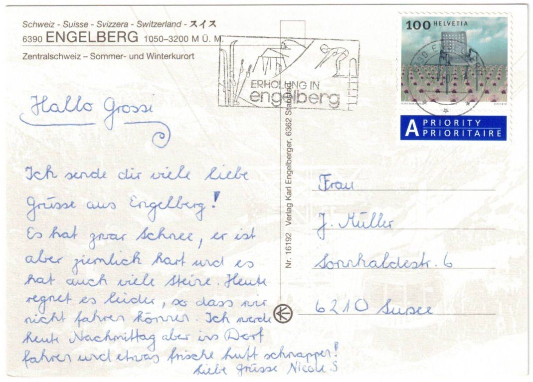 Ansichtskarten: Engelberg - 4 Bild AK – Gebraucht aus Binningen von Mountainrider 1