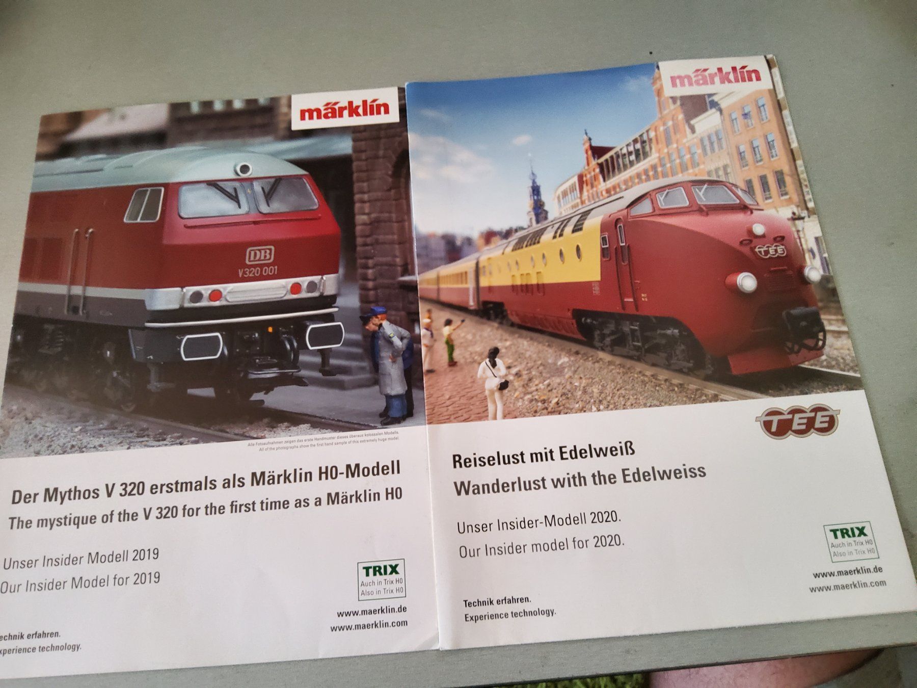 Märklin Modellini di ferrovie: 7 Märklin Prospekte H0 – Usato da Grüningen venduto da VENOM59 2