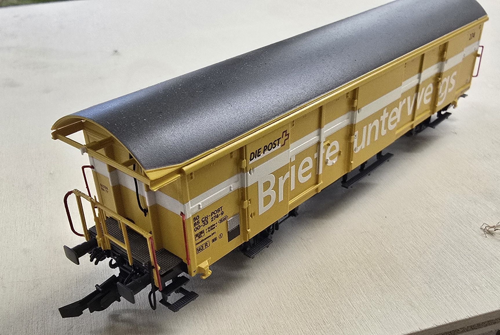 Roco Modellini di ferrovie: 1x wagons Z2 La Poste – Usato da la cibourg venduto da t-m-a 1