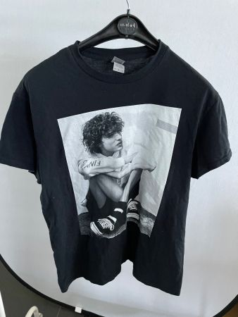Schwarzes T-Shirt Gr. M mit Print - Top Zustand!! Finn
